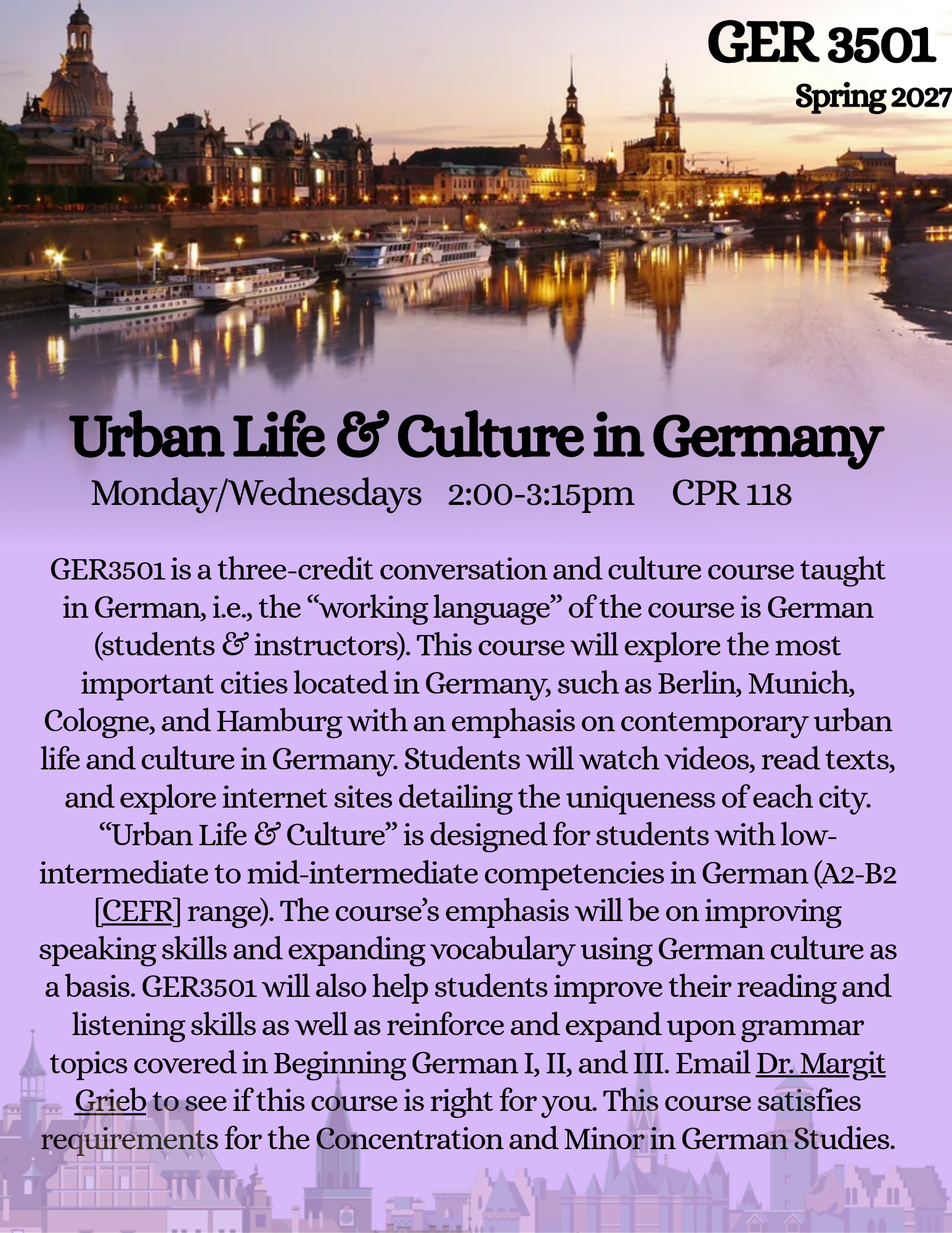 Urban Life & Culture in Germany Flyer