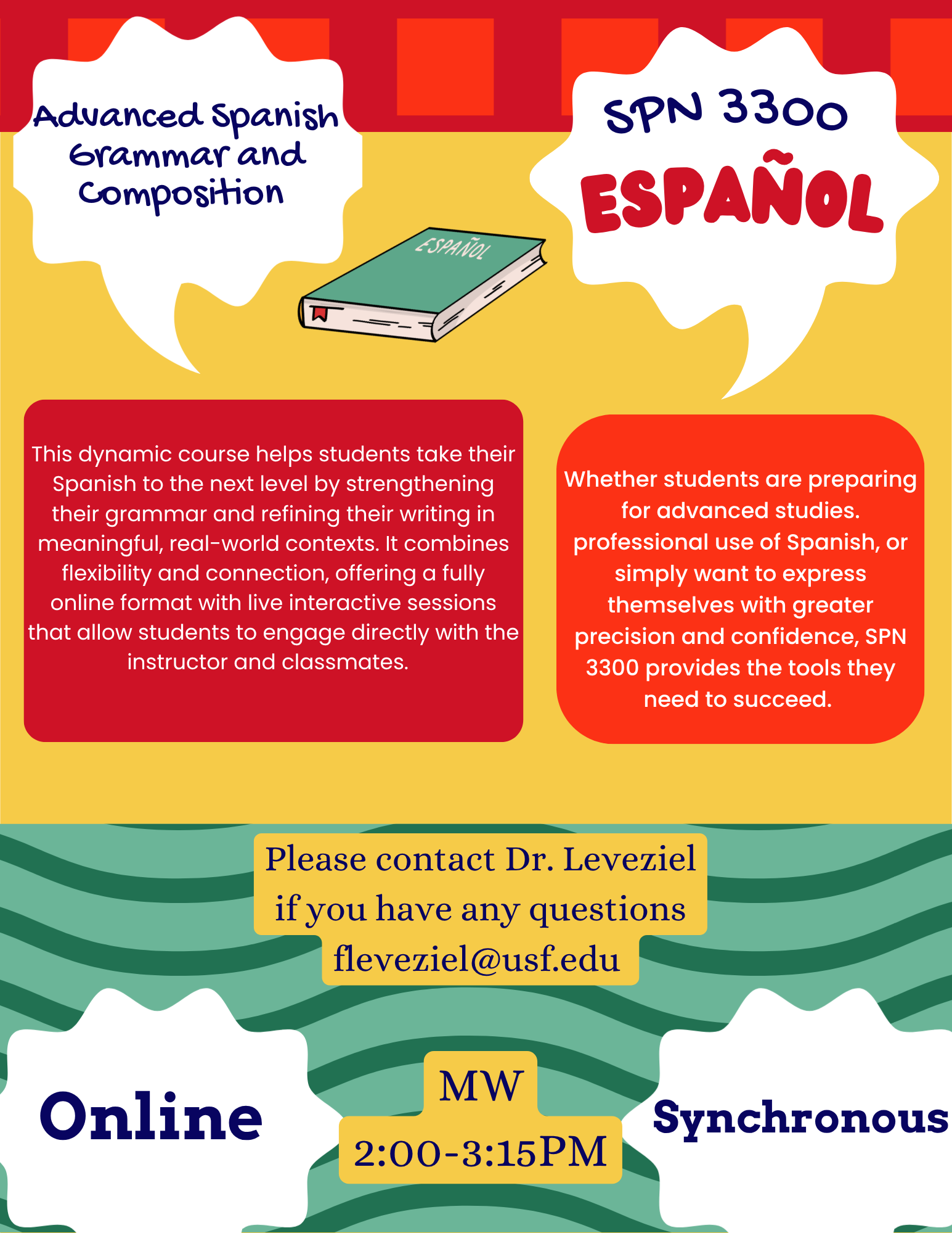 Adavanced Spanish Grammar & Composition Flyer