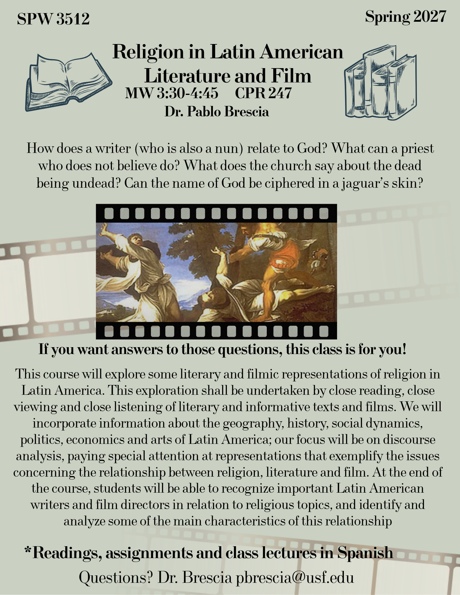 Religion in Latin American Literature and Film Flyer
