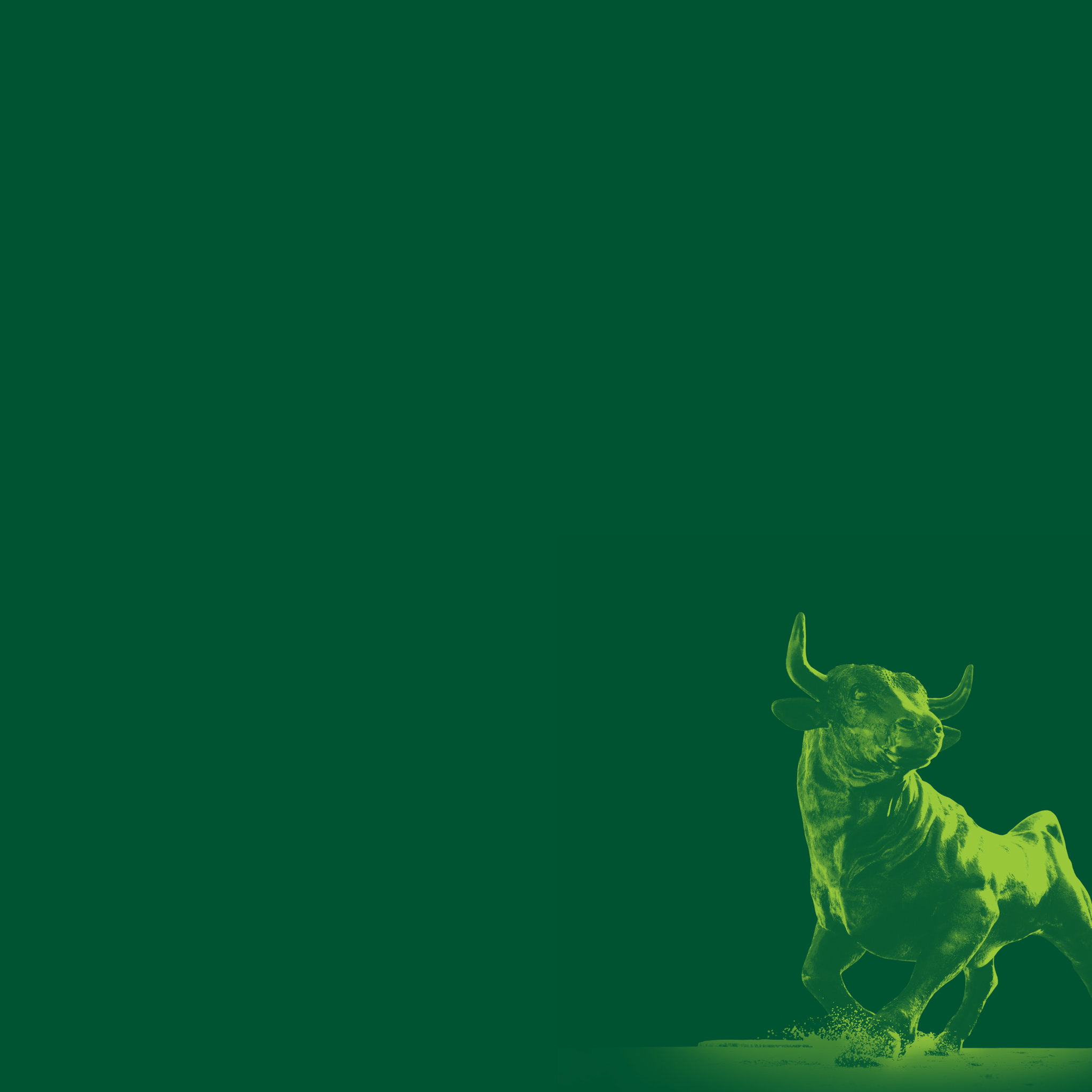 Green USF bull statue
