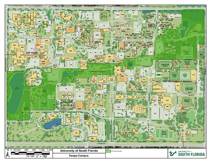 USF Greenway map