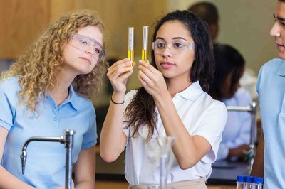 Students within a lab