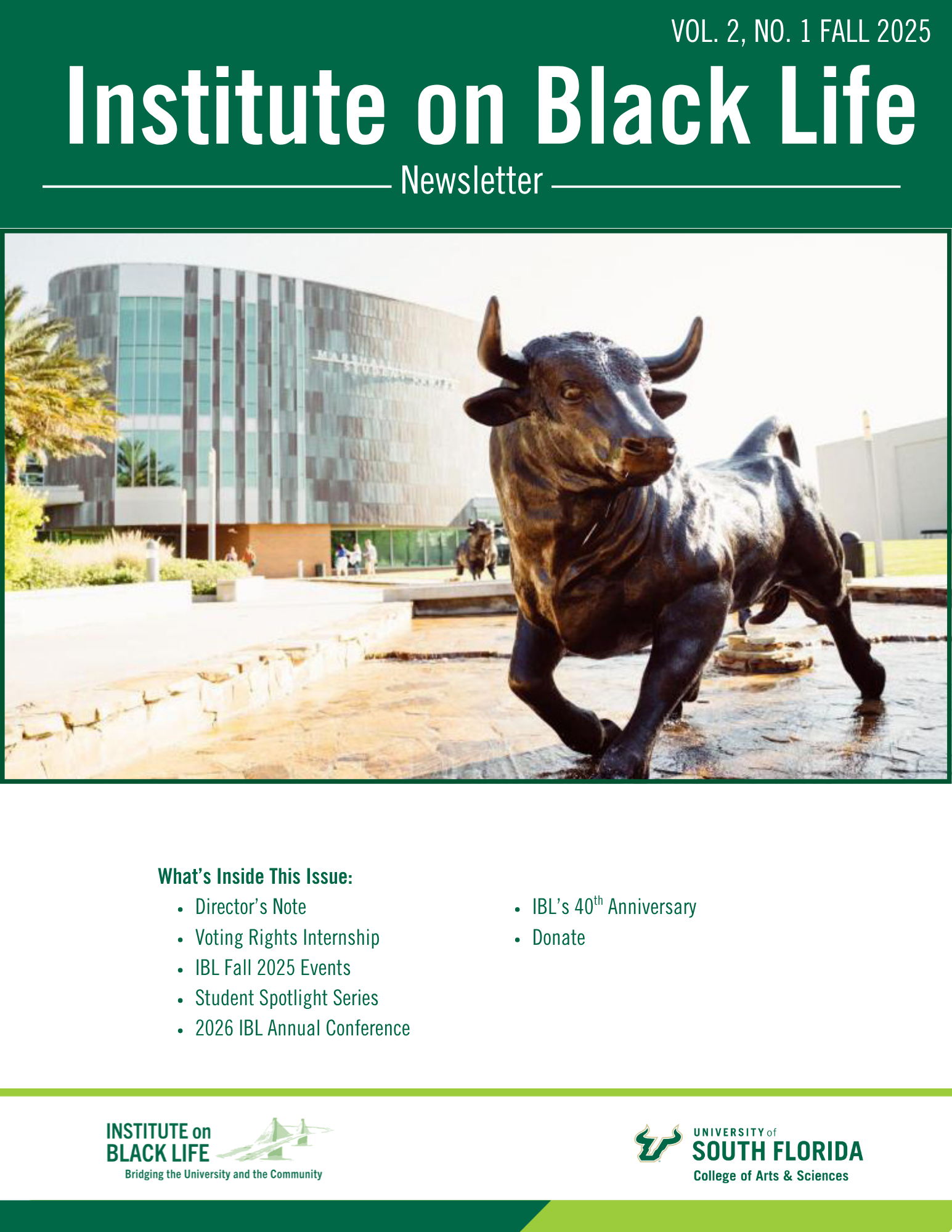 IBL Newsletter Vol.2, No.1 (Fall 2025)