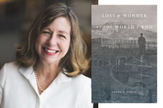 Laura Ogden headshot and book cover