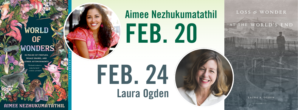 Aimee N and Laura Ogden headshots and book covers