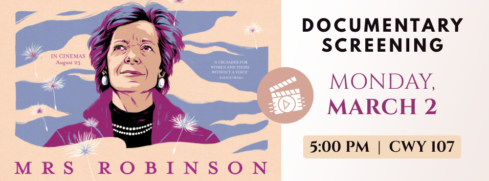 MRS ROBINSON Documentary Screening March 2