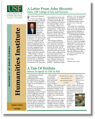 Newsletter Fall 2005 Cover