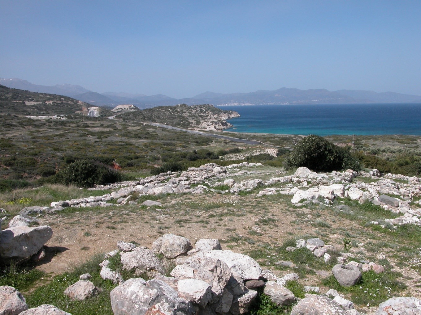 Eastern Crete from the Minoan site of Gournia