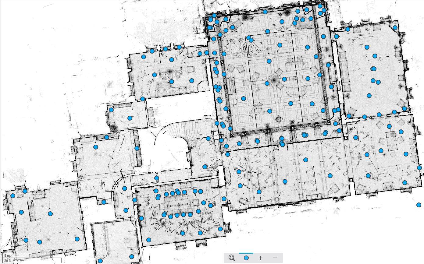 Ca d'Zan schematic of 1st floor