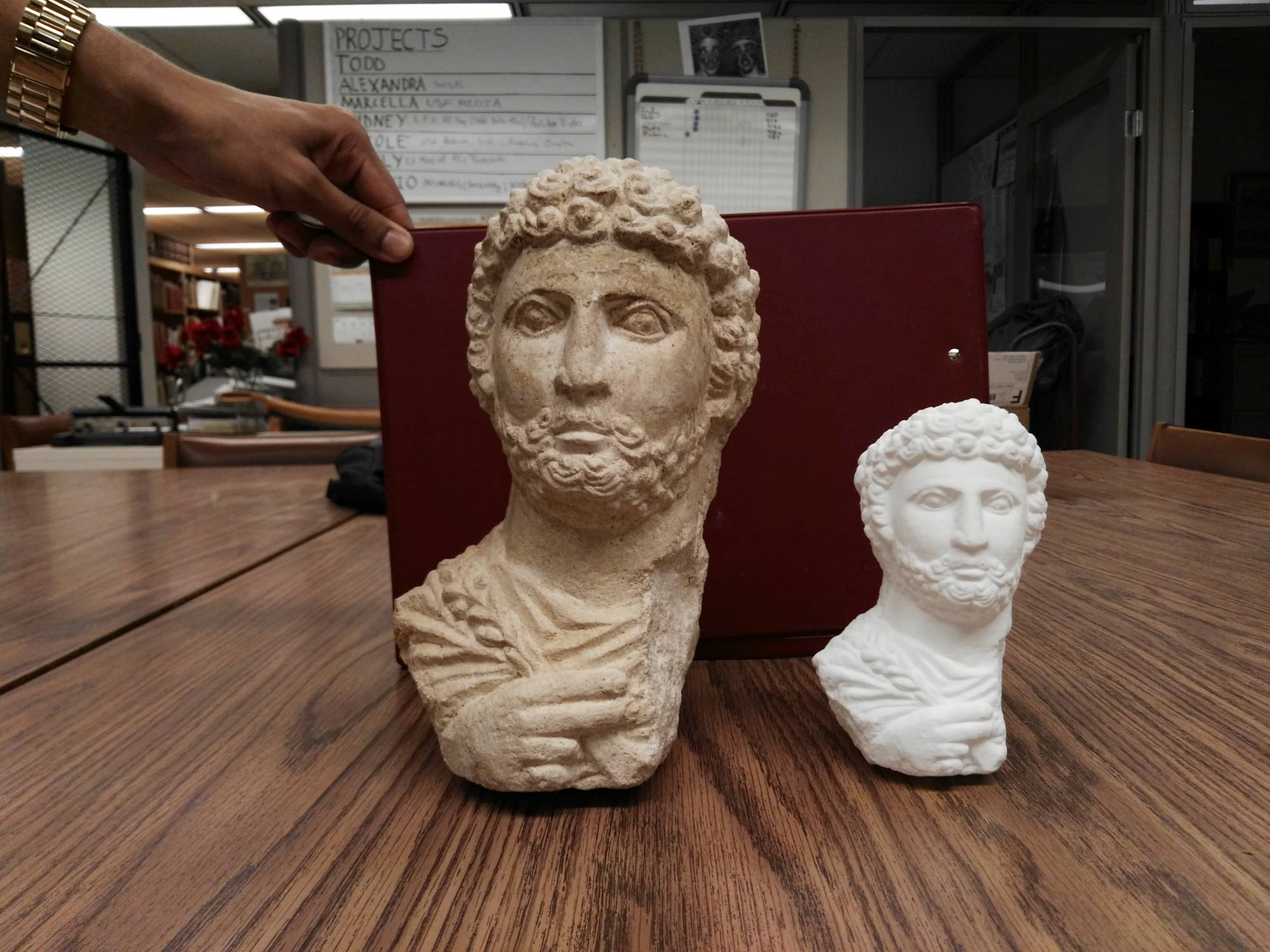 3D printing model of statue head