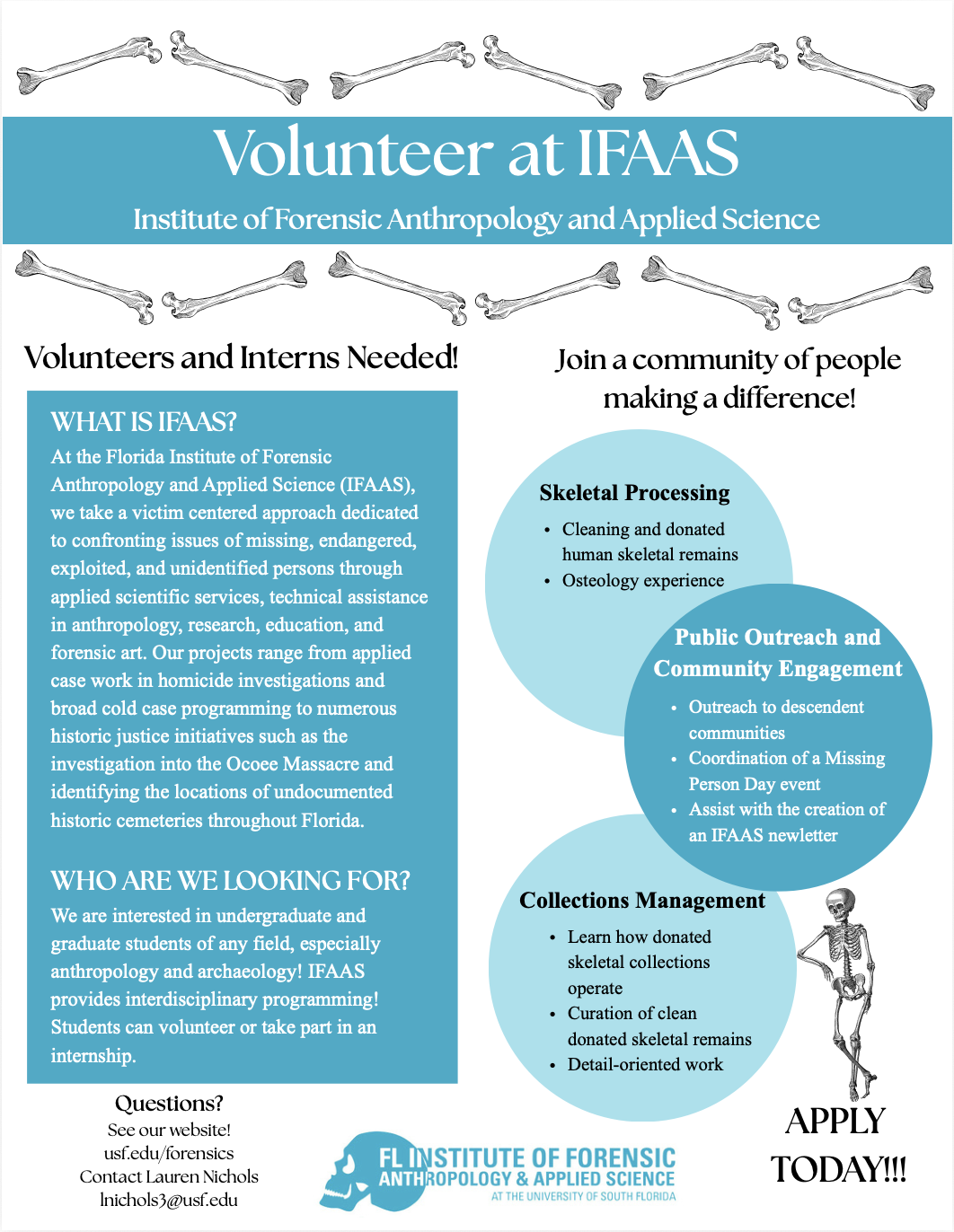 IFAAS volunteer flyer