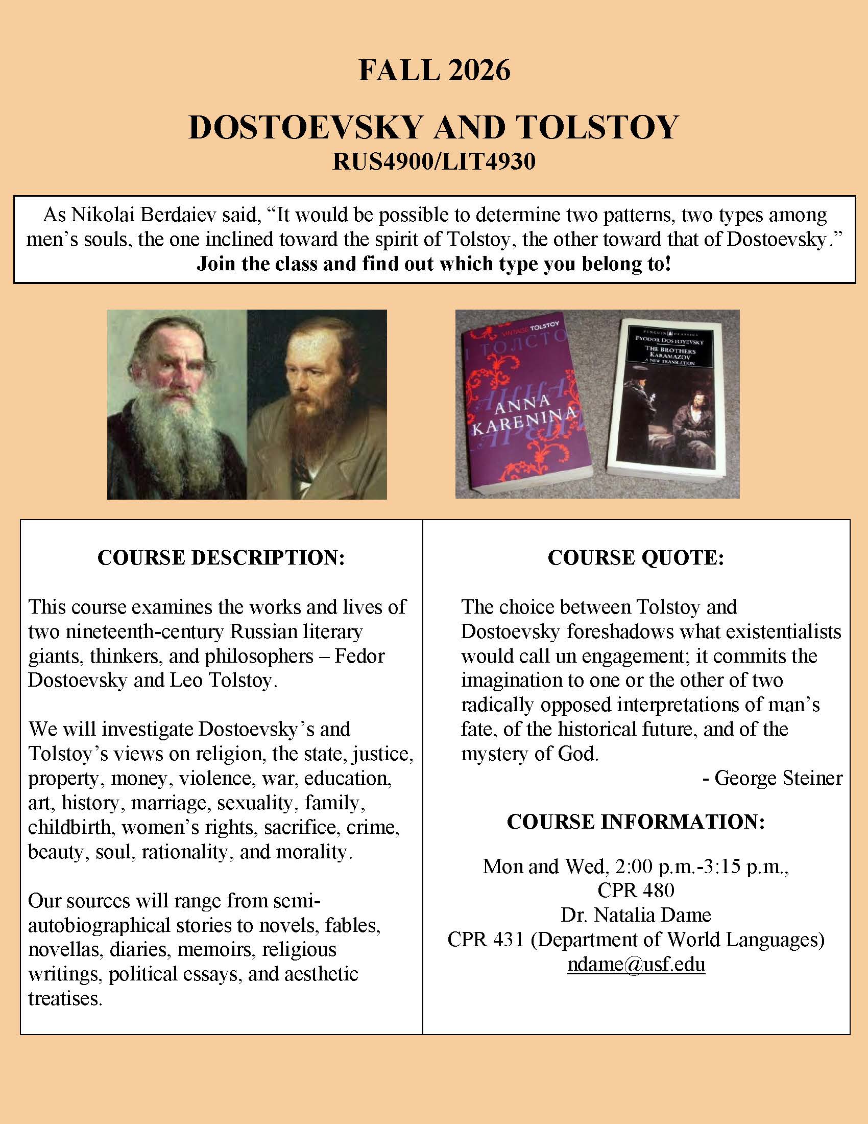 Natalia Dame class flyer