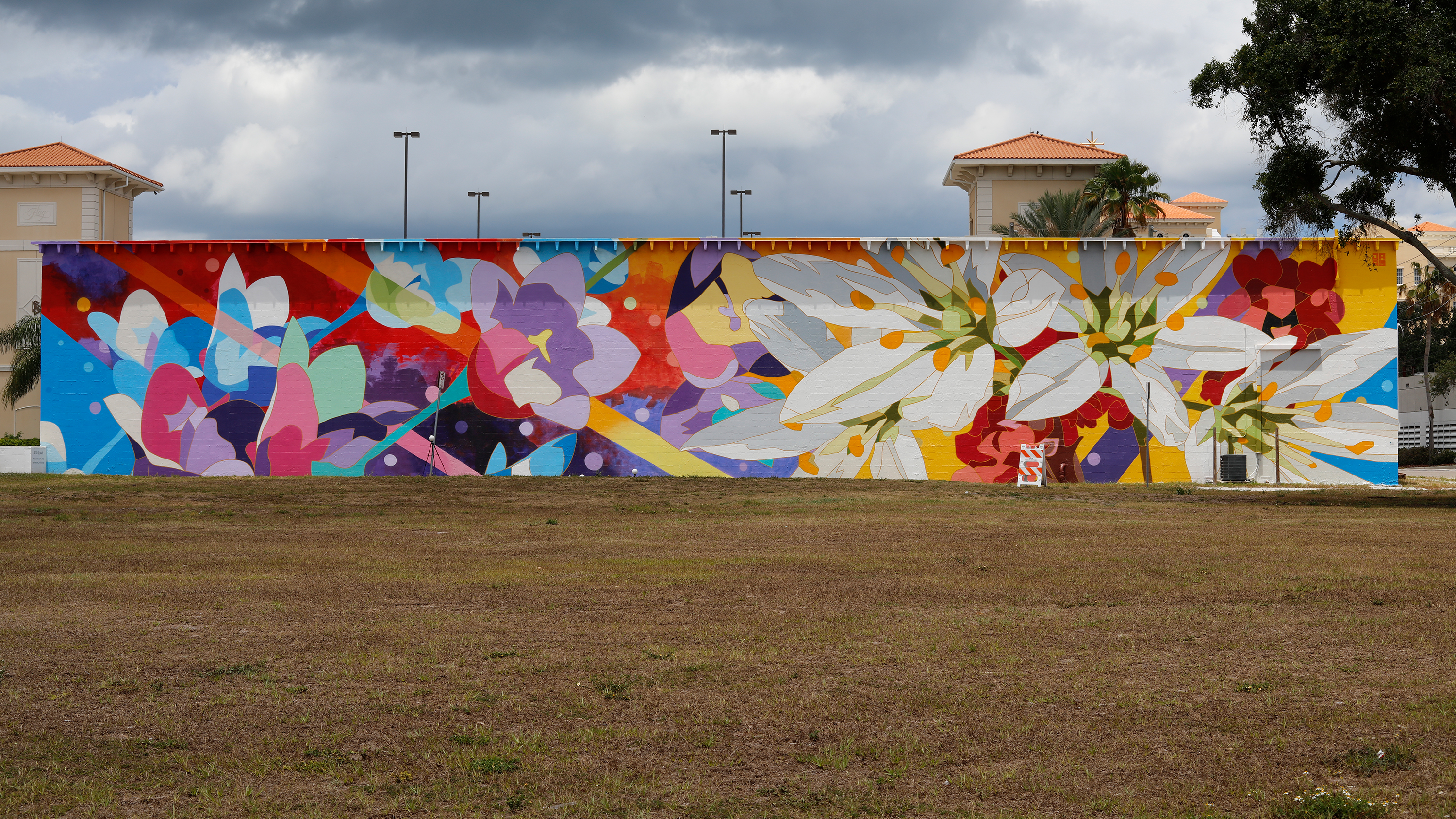 Ikebana mural