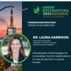 A flyer for Green Destinations 2023, a conference held in Estonia this year where Dr. Laura Harrison will be presenting.