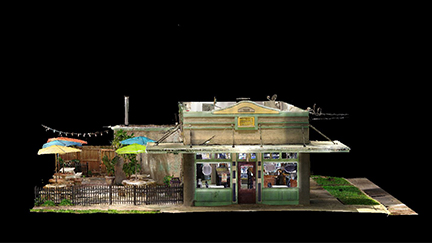 Point cloud model of Lee's Grocery