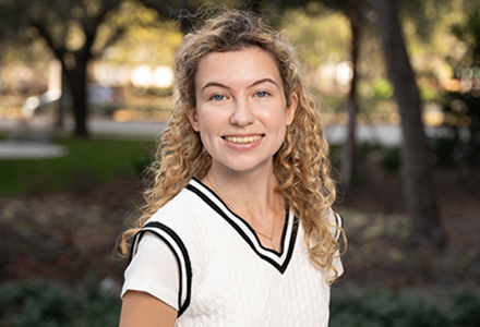 WLP Scholar Jenna Epright earned the Berkman Family Scholarship. (Photo by Corey Lepak)
