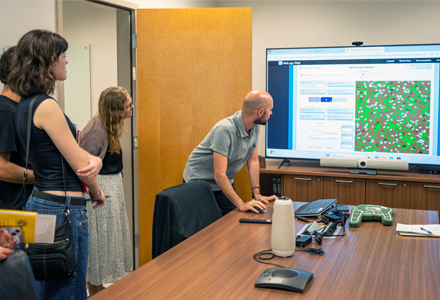 Students shared research, explored campus resources, and toured department labs during the Psychology Expo. (Photo by Dakota Galvin)