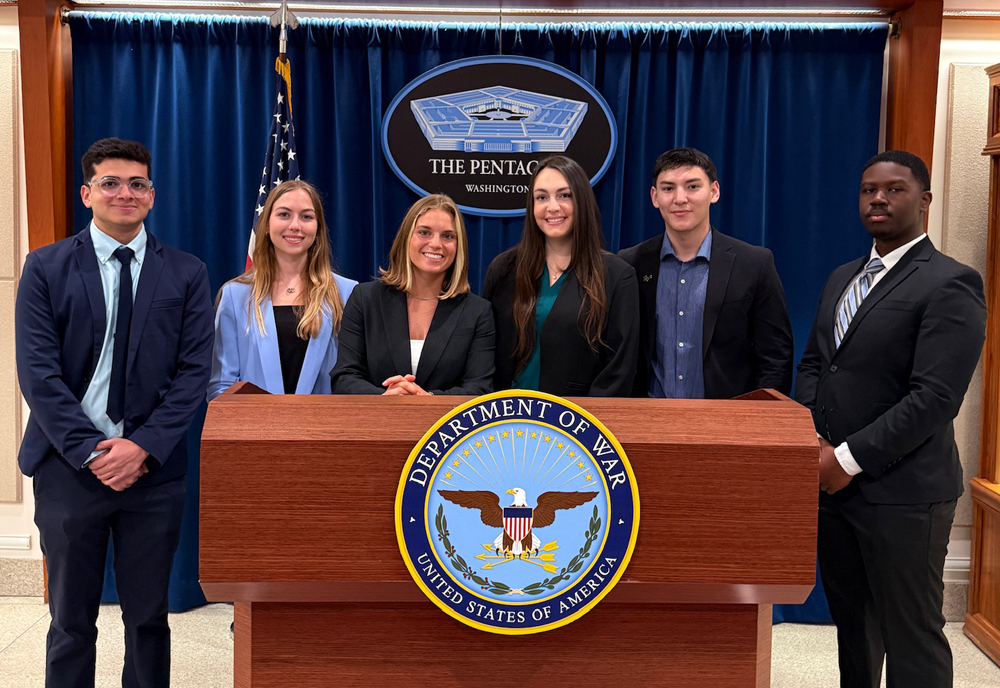 CAS students at The Pentagon Department of War in DC