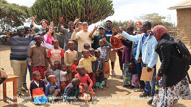 USF Research Team in Africa -- renewable energy