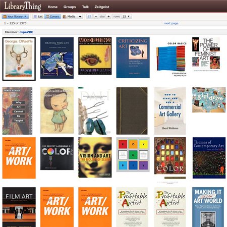 Screenshot of the Book Catalog