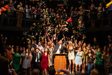 Apply for Graduation - Graduating students at the annual USF College of Design, Art & Performance Graduation Celebration event.