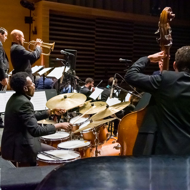 Jazz band performing