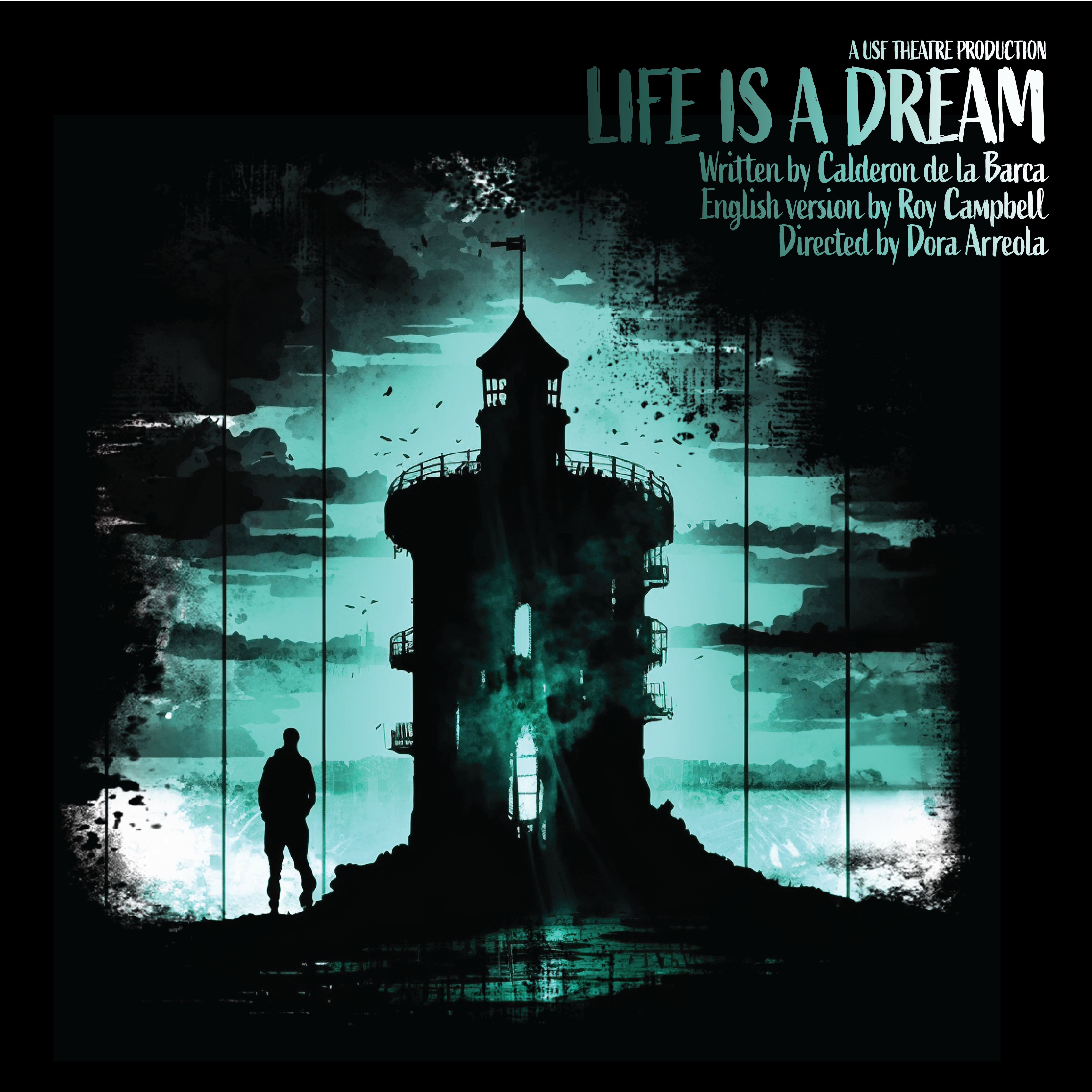Life is a Dream promotional poster of lighthouse