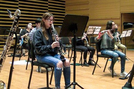 Students in the Concert Hall