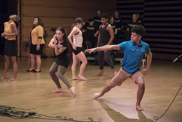 USF Dancers joining Touch on stage during collaboration