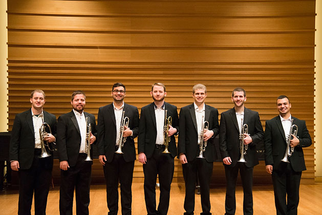 USF trumpet players who attended the 2017 National Trumpet Competition