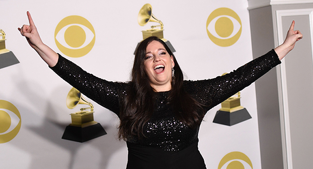 Melissa Salguero at the 2018 GRAMMY Awards