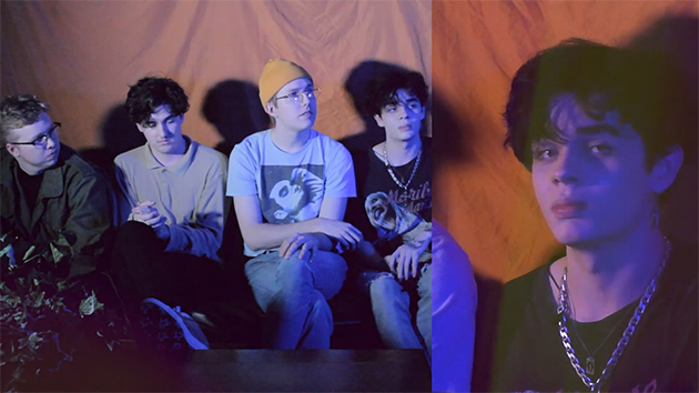 Screenshot from Boy's Turn showing cast members Sean Brown, Noah Wilbur, Dylan McBrayer, and Tyler Anderson