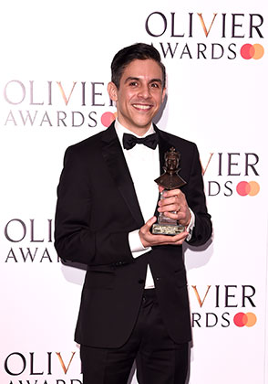 Matthew Lopez at the Olivier Awards
