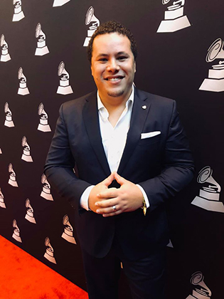 José Valentino Ruiz on the red carpet of the Latin Grammy Awards in Las Vegas