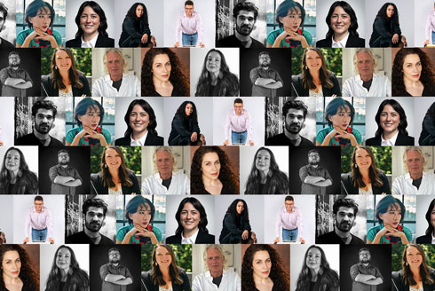 Headshot images of new faculty.