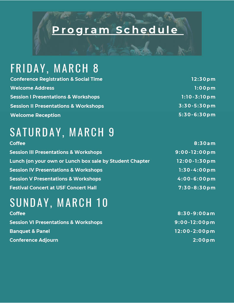 PAMC Schedule image