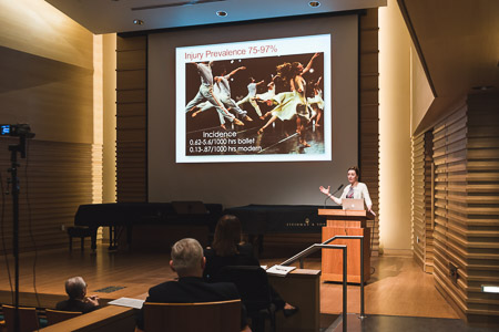 A presenter speaking at a past PAMA Conference