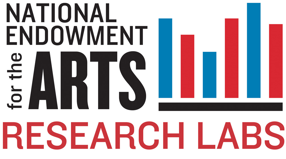 NEA Research Labs logo with red and blue vertical bar graphs.