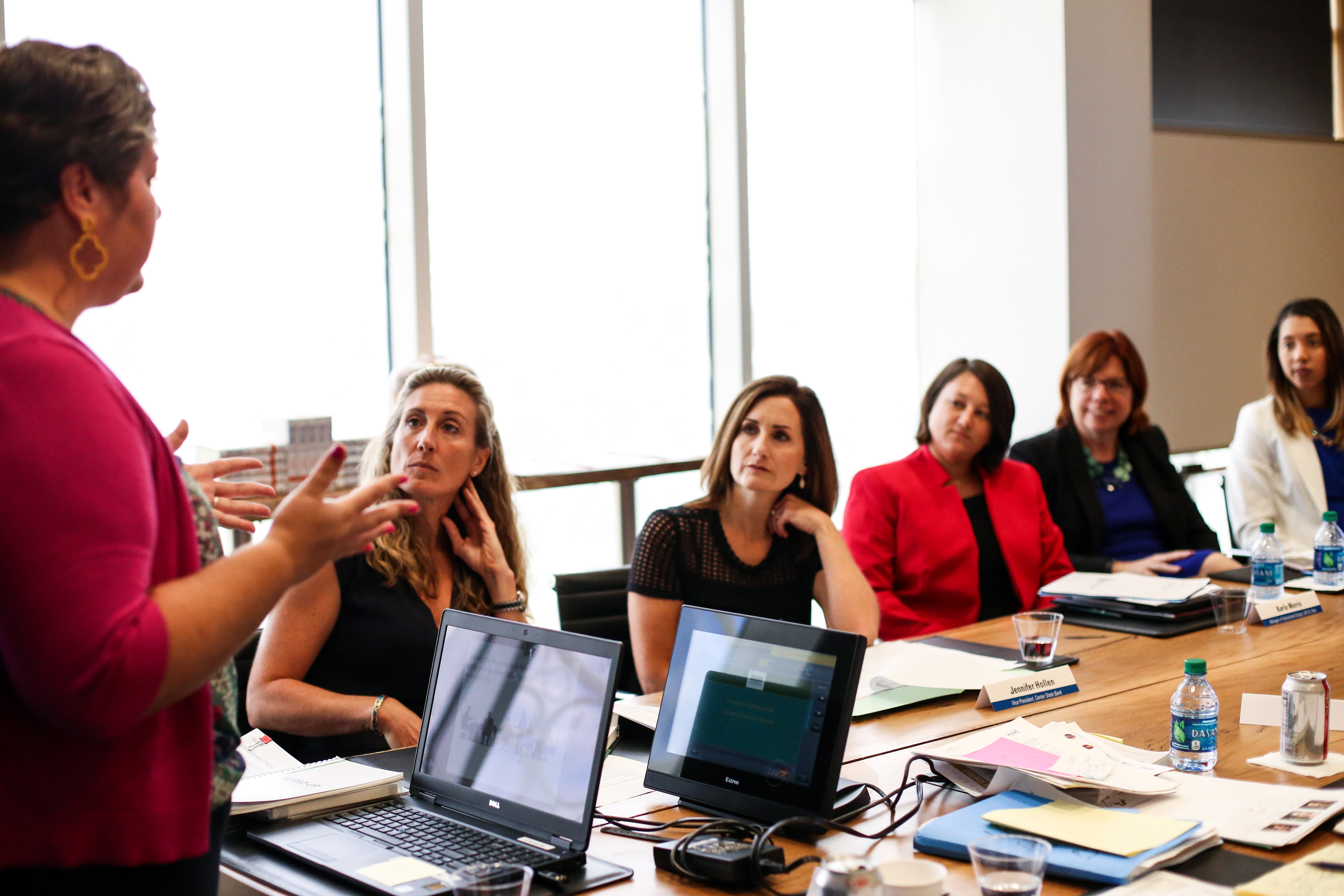 Women listening