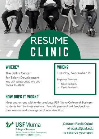Resume Clinic Flyer