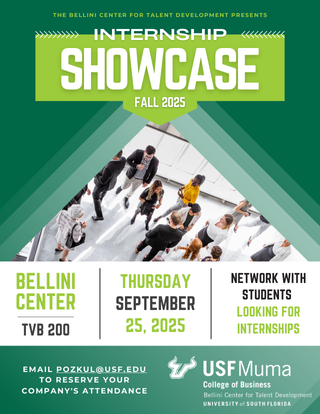 Internship Showcase Flyer
