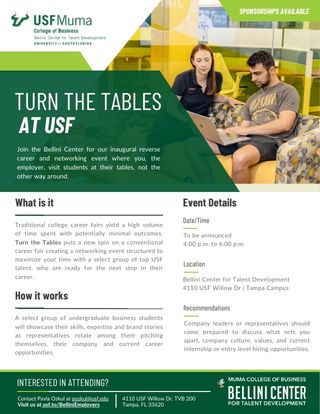 Turn the Tables Flyer