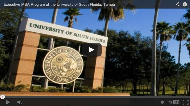 A picture of the University of South Florida sign on a sunny day.