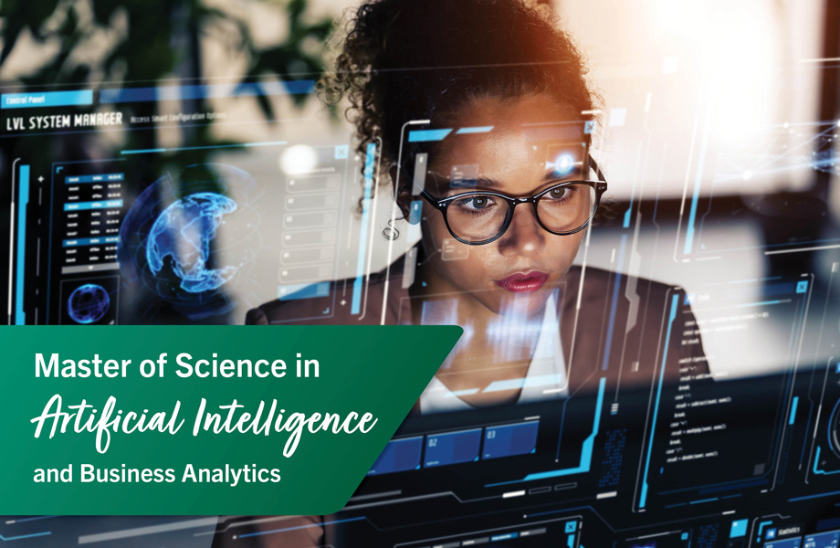 MS AI and Business Analytics Brochure Cover