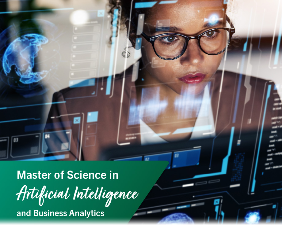 MS AI and Business Analytics Brochure Cover