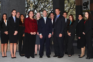 Corporate Mentor Program members with Wells Fargo representatives.