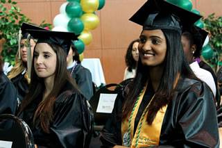 Ambily Joseph in her cap & gown