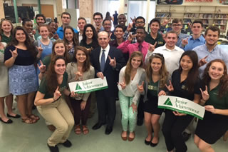 Students with Richard George