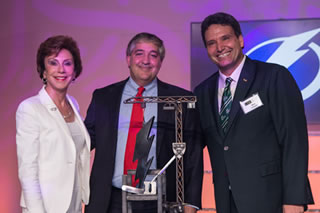 USF President Judy Genshaft, Jeff Vinik, Dean Moez Limayem