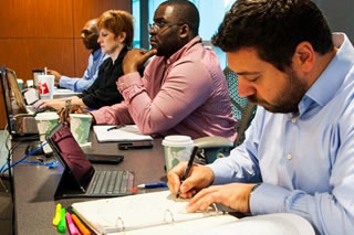 Students in class